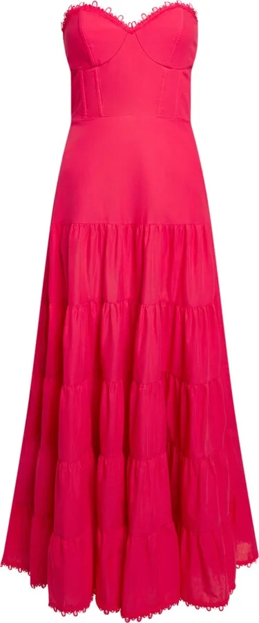 Charo Ruiz Ibiza Strapless Danny Midi Dress