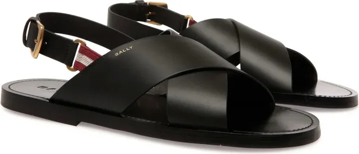 Chateau crossover-strap leather sandals - Image 2
