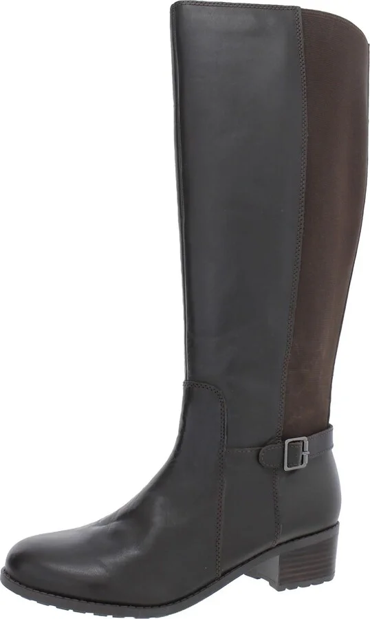 Chaza Womens Stretch Zipper Knee-High Boots