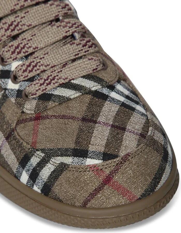 Check Beige Sneaker - Image 4