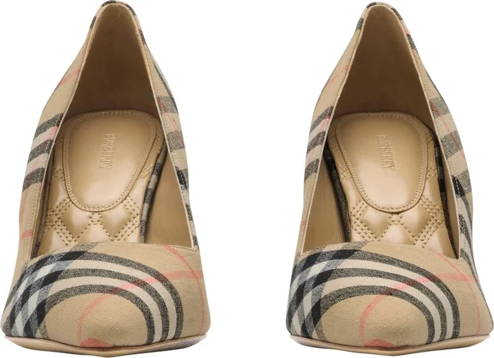 Check Dame Pumps - Image 3