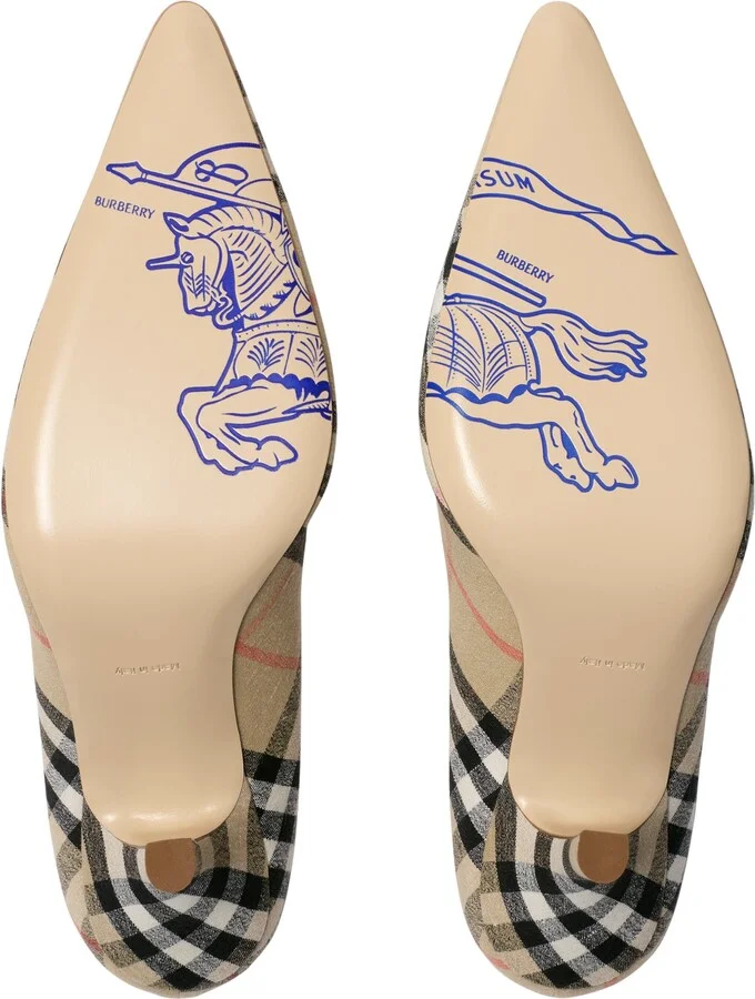 Check Dame Pumps - Image 6
