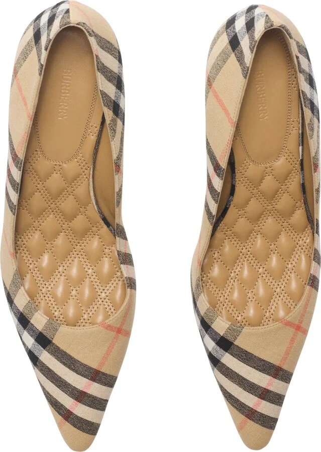 Check Dame Pumps - Image 4