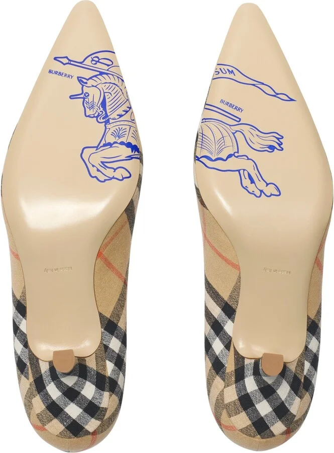 Check Dame Pumps - Image 5