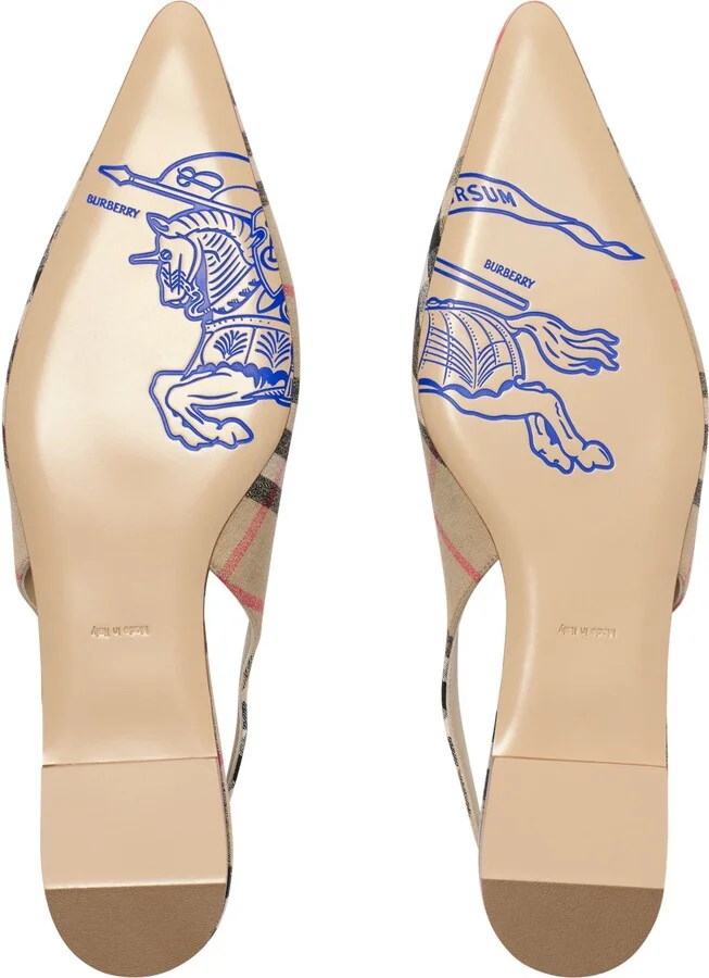 Check Dame Slingback Ballerinas - Image 6