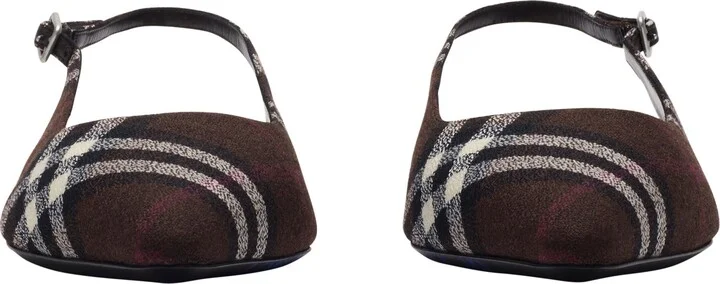 Check Dame Slingback Ballerinas - Image 2