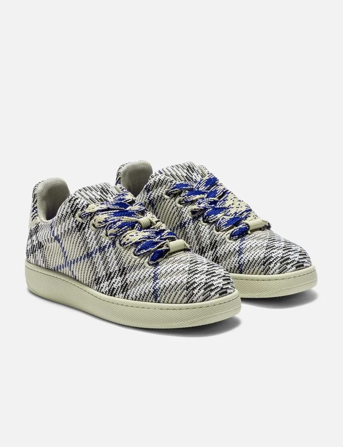 Check Knit Box Sneakers - Image 4