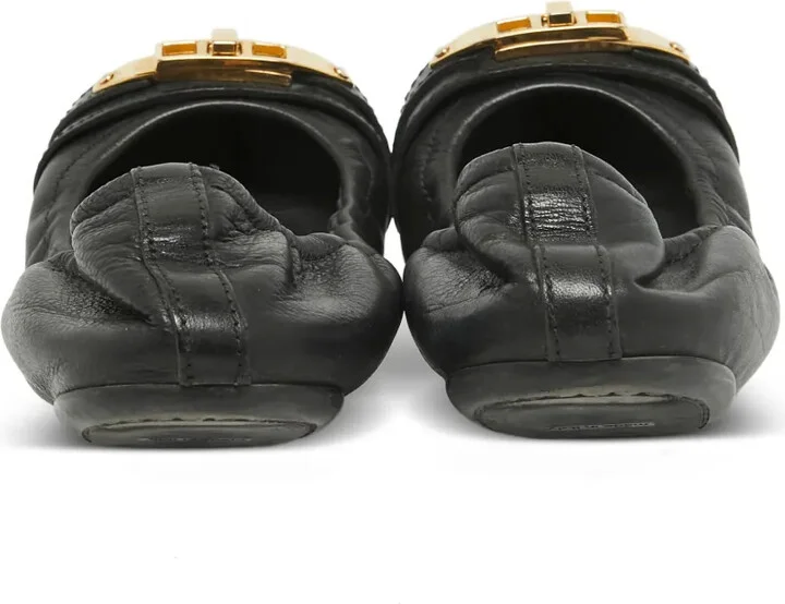Check leather flats - Image 4