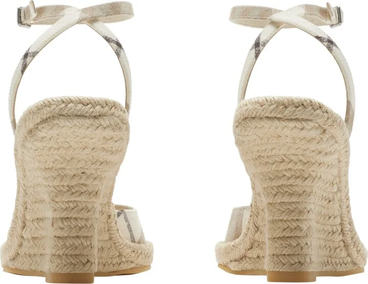 Check Mews Espadrille Pumps - Image 4