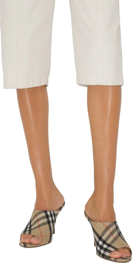 Check Mews Mules - Image 2