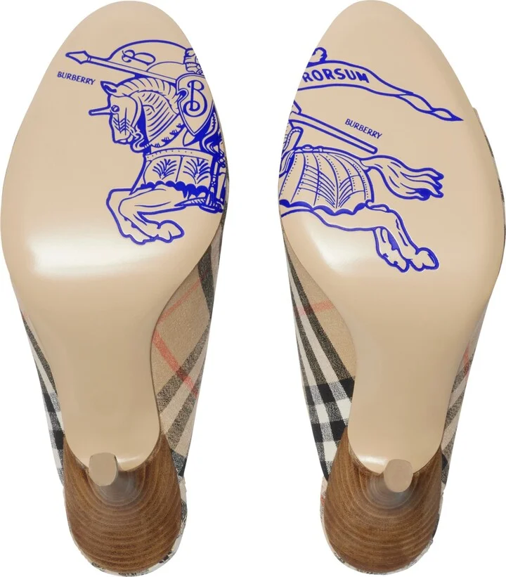 Check Mews Mules - Image 6