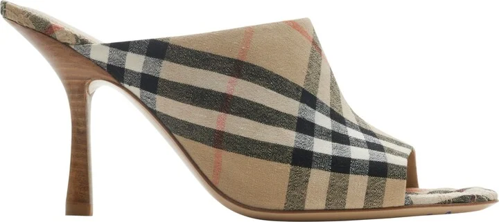 Check Mews Mules