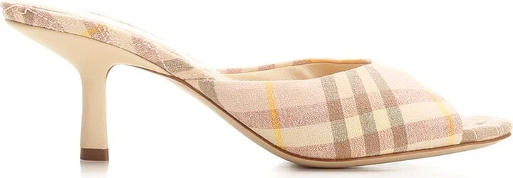 Check Mules Sandals Multicolor