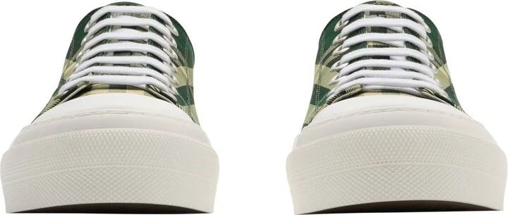 Check Nylon Blend Sneakers - Image 3