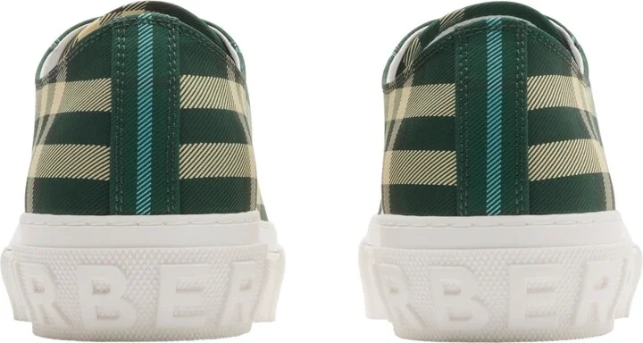 Check Nylon Blend Sneakers - Image 4