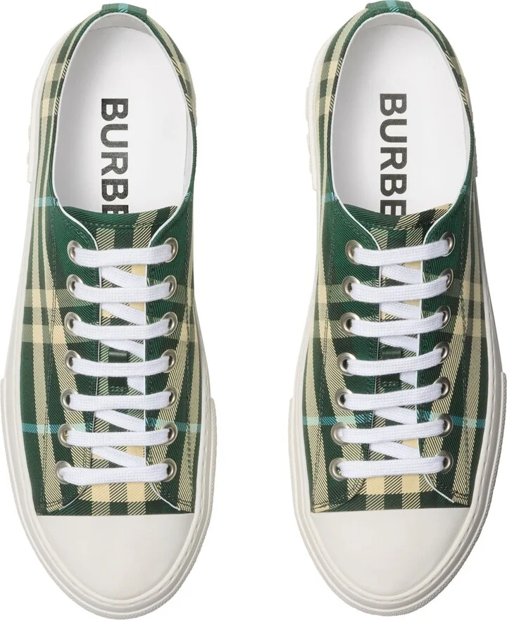 Check Nylon Blend Sneakers - Image 5