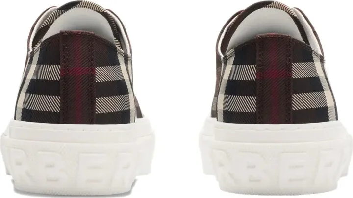 Check-Pattern Low-Top Sneakers - Image 2