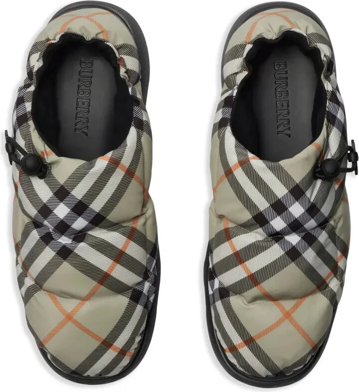 Check Pattern Pillow Mules - Image 4