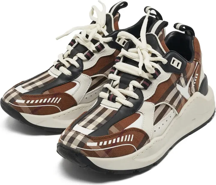 Check-Pattern Platform Sneakers - Image 2