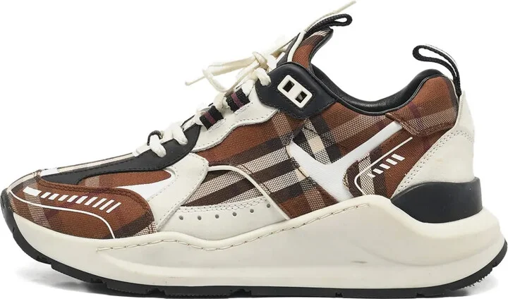 Check-Pattern Platform Sneakers