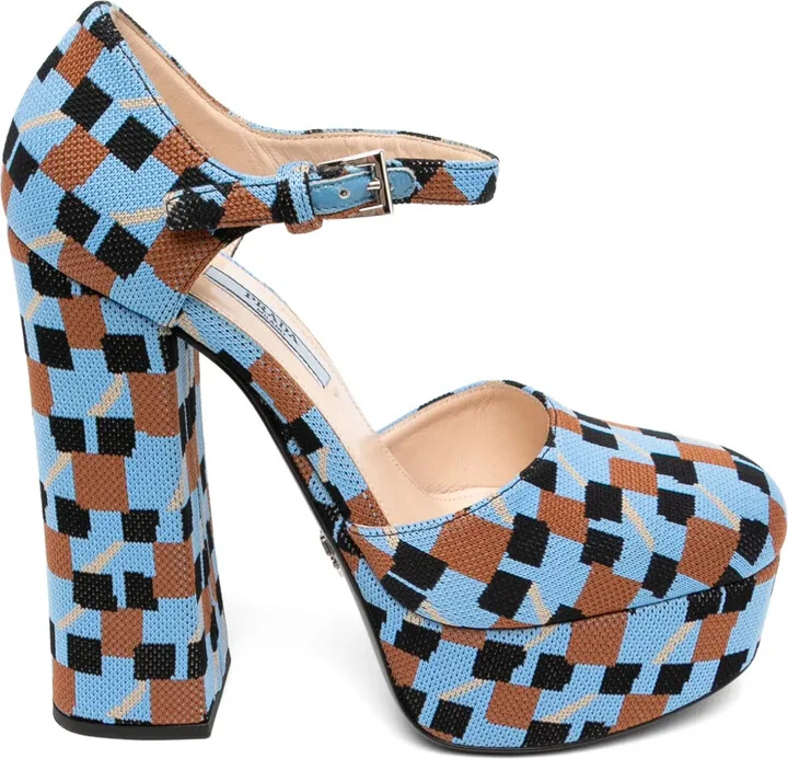 Check Pattern Sandals