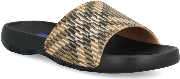 Check Pattern Slip-on Slides - Image 2