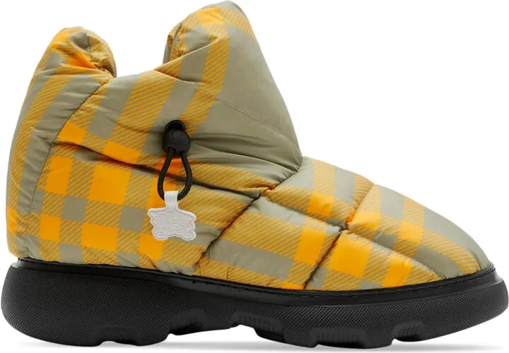 Check Pillow padded ankle boots