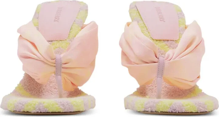 Check Pool 105mm open-toe sandals - Image 2