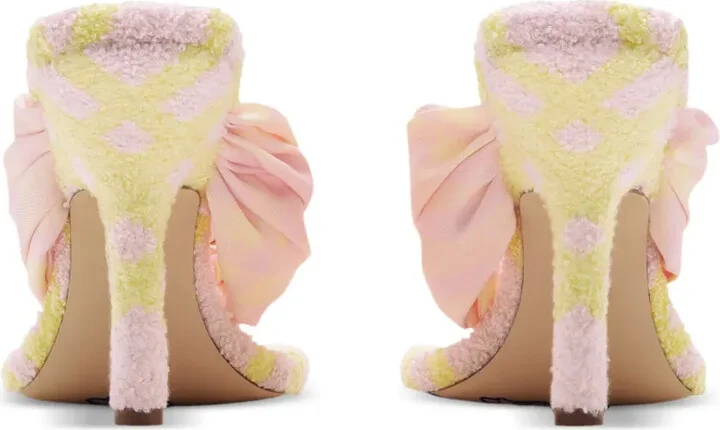 Check Pool 105mm open-toe sandals - Image 3