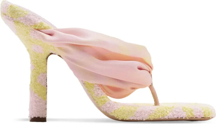 Check Pool 105mm open-toe sandals