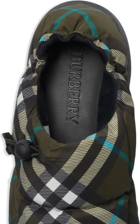 Check-print pillow mules - Image 2