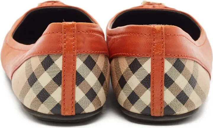 Check-Print Toecap Ballet Flats - Image 3