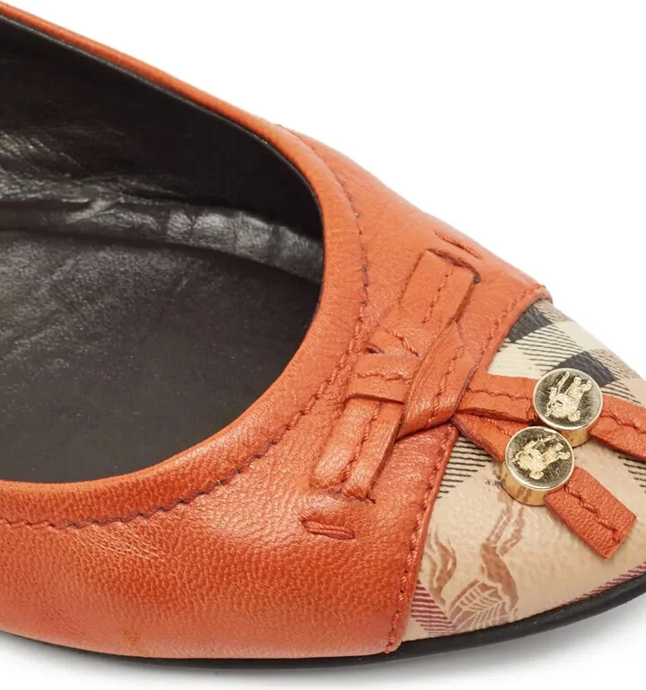 Check-Print Toecap Ballet Flats - Image 4