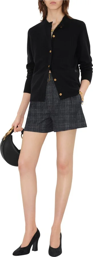 Check Suede Trinket Pumps - Image 7
