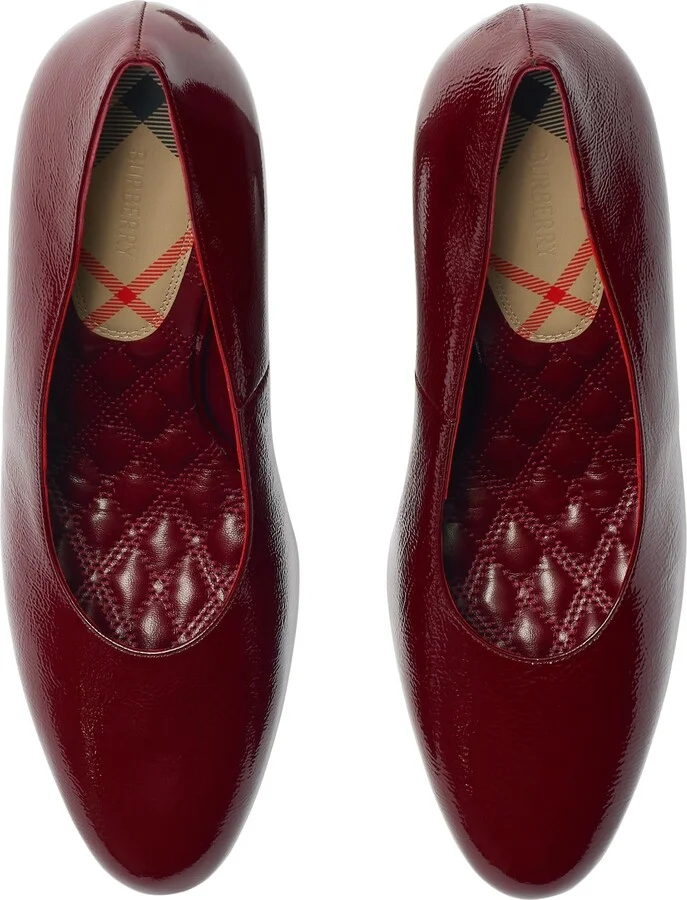 Check Suede Trinket Pumps - Image 11