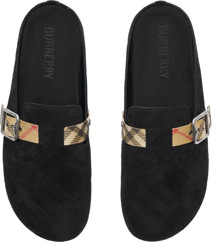 Check Suede Urchin Clog - Image 4