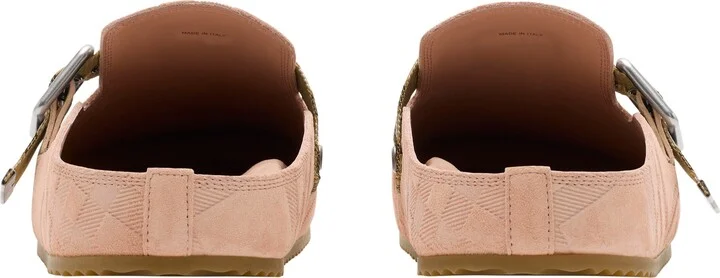 Check Suede Urchin Clogs - Image 4