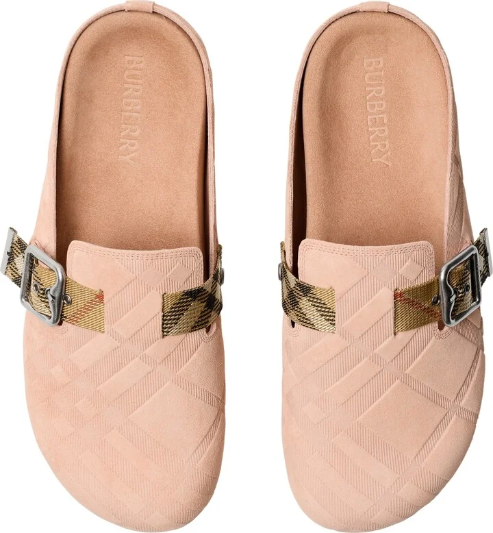 Check Suede Urchin Clogs - Image 5