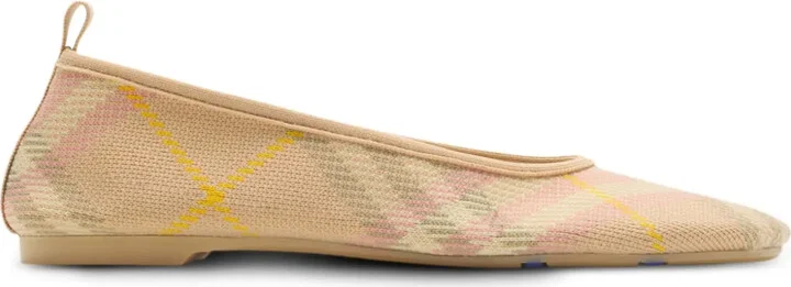 Checked Ballerina Shoes