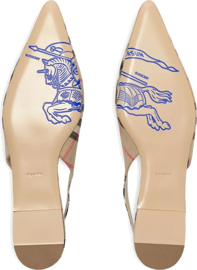 Checked Ballet Flats - Image 5