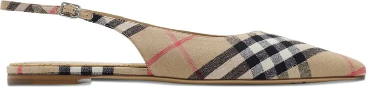 Checked Ballet Flats