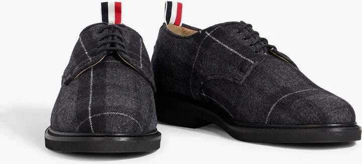 Checked flannel brogues - Image 2