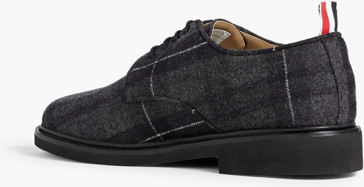 Checked flannel brogues - Image 3