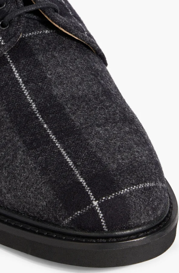 Checked flannel brogues - Image 4