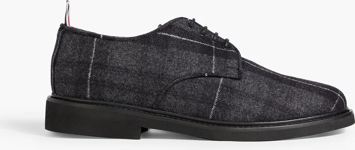 Checked flannel brogues