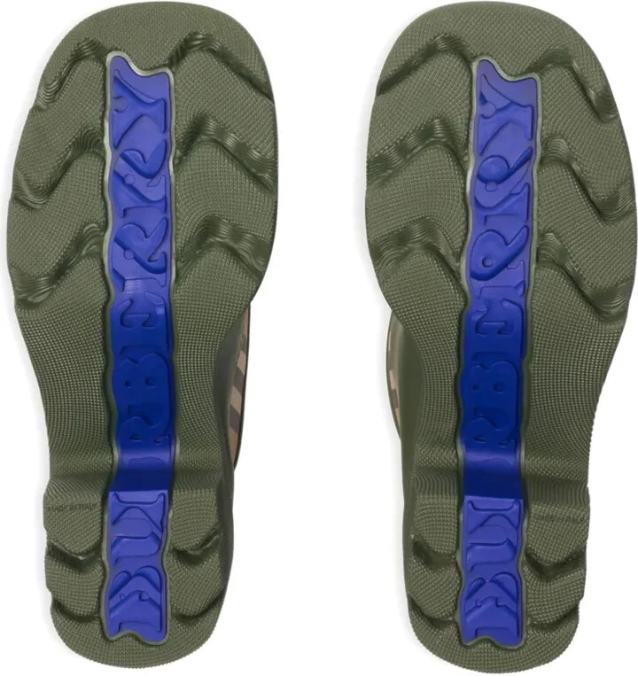 Checked Heeled Rain Boots - Image 5