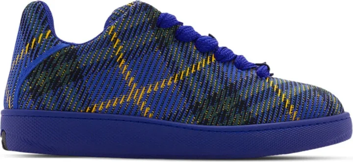 Checked Knitted Sneakers