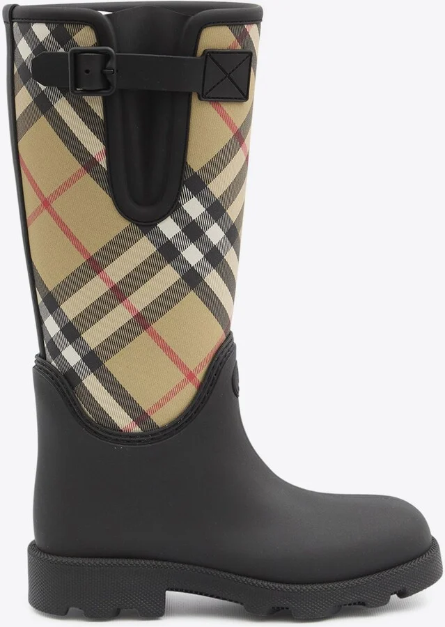 Checked Rain Boots