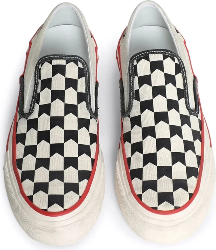 Checked Slip-On Sneakers - Image 4