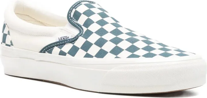 Checkerboard Slip-On Trainers - Image 2